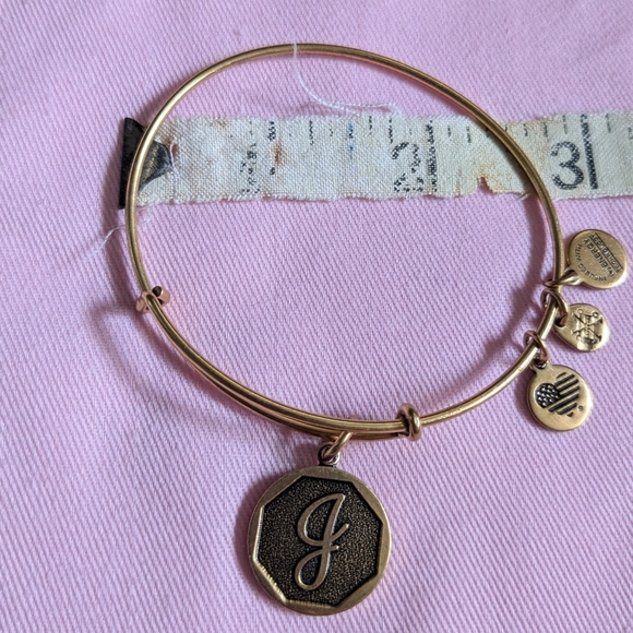 Alex and Ani J charm bracelet - Picture 6 of 6